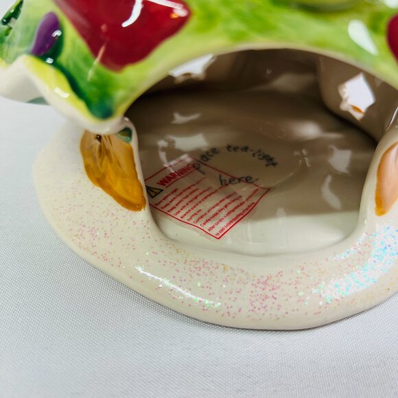 Blue Sky “The Kitty Tree” Christmas Whimsical Tealight Candle Holder Signed - Picture 5 of 11